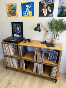 Large Record Player Stand | Vinyl Record Storage | Turntable Stand